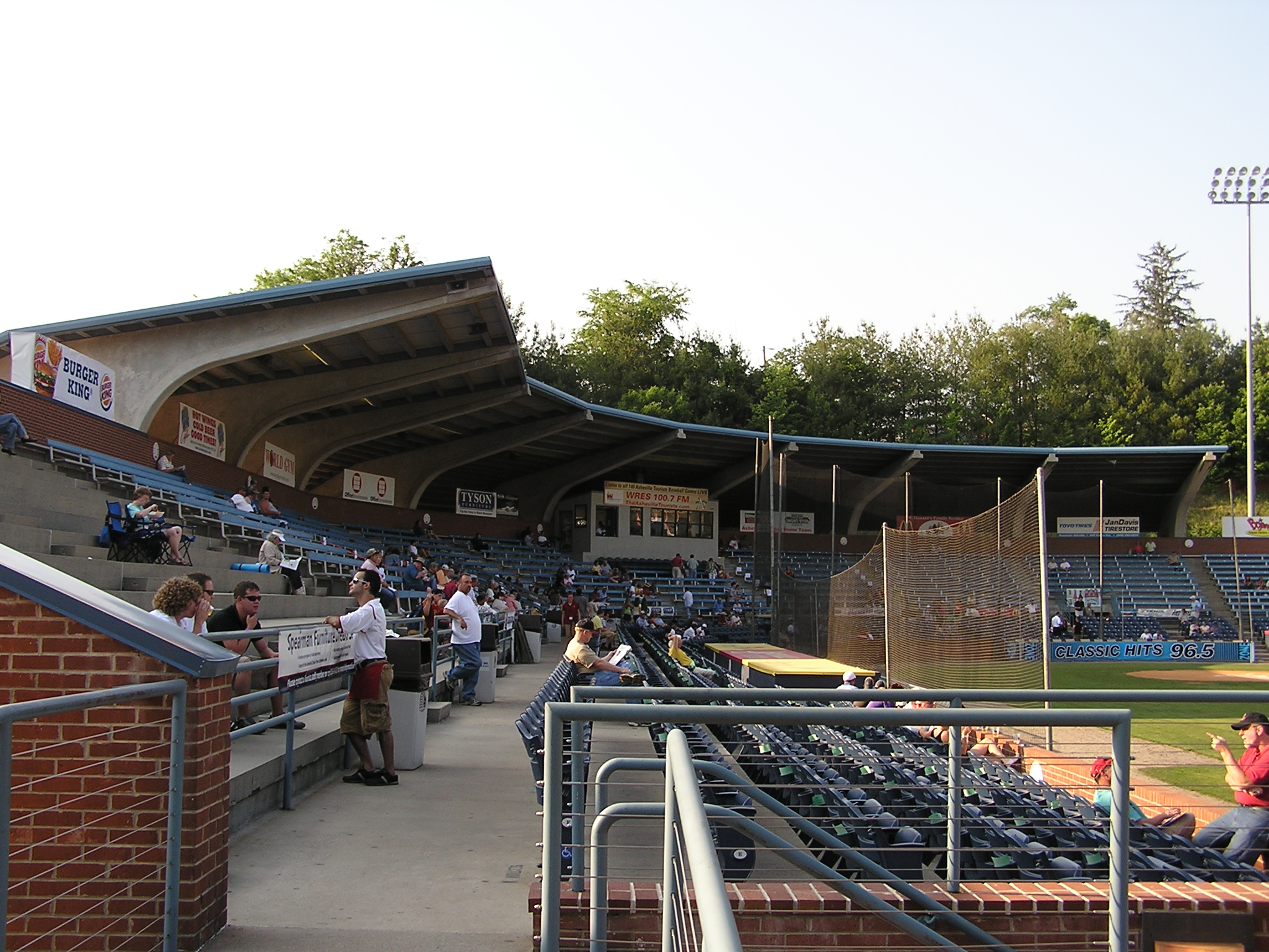 Looking back from the RF stands, McCormick Field