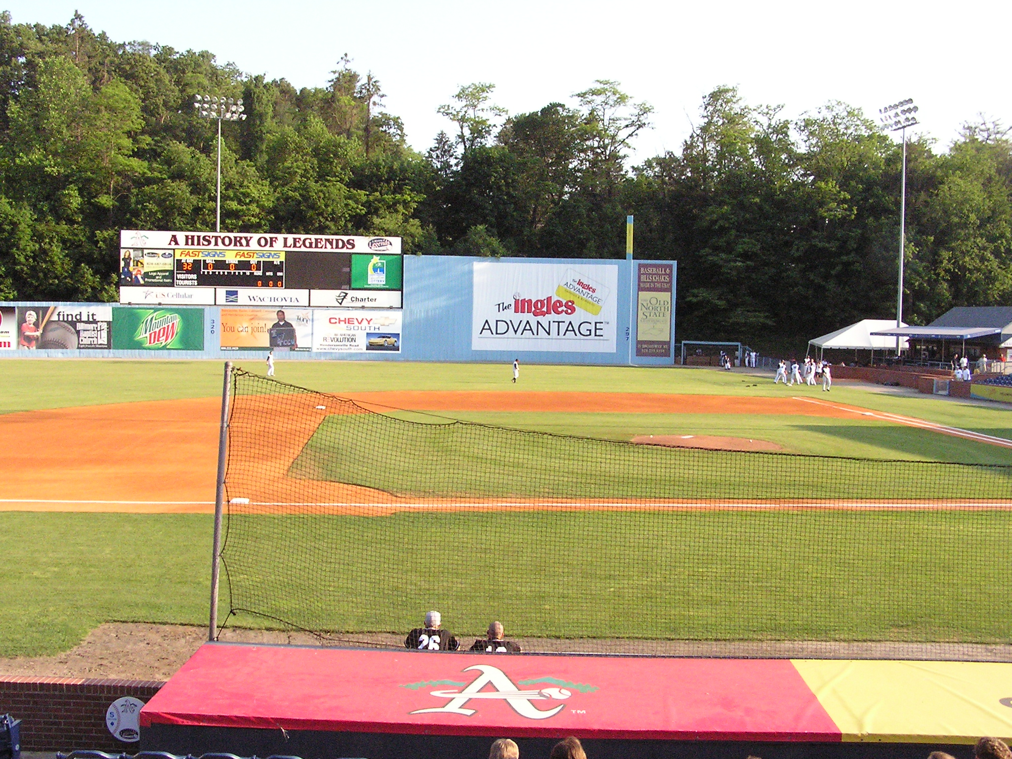 Looking towards RF at McCormick Field